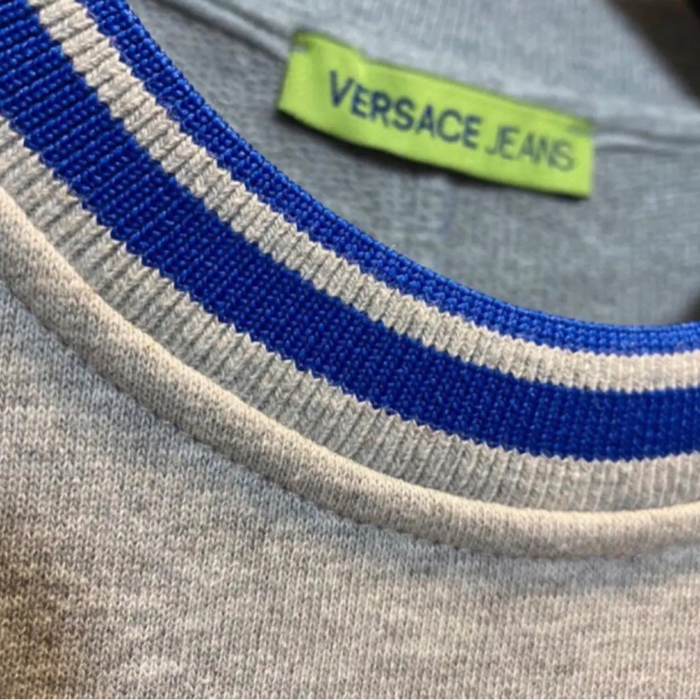 Versace Jeans Sweatshirt Gray Unisex - Size S - Picture 3 of 8